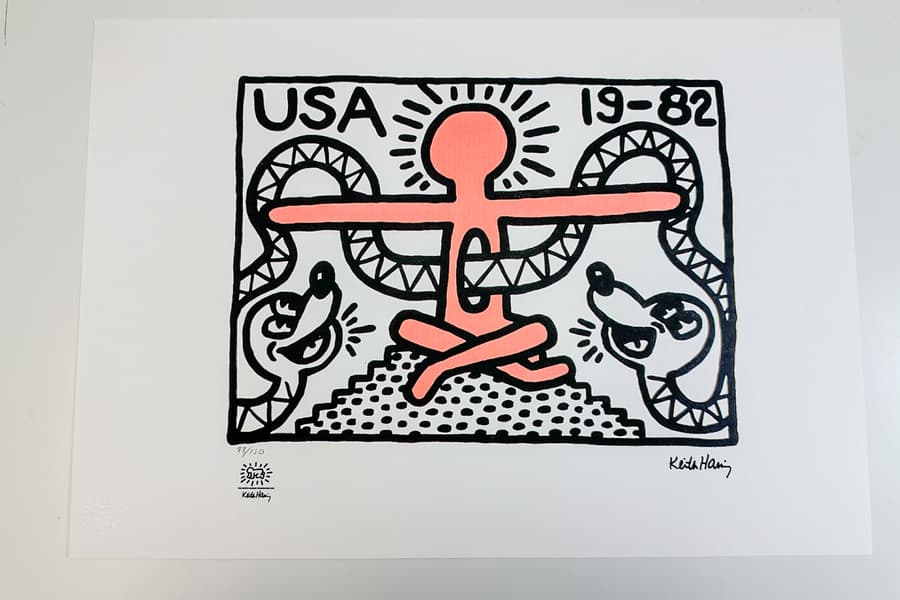Lithografie nach Keith Haring, limitiert